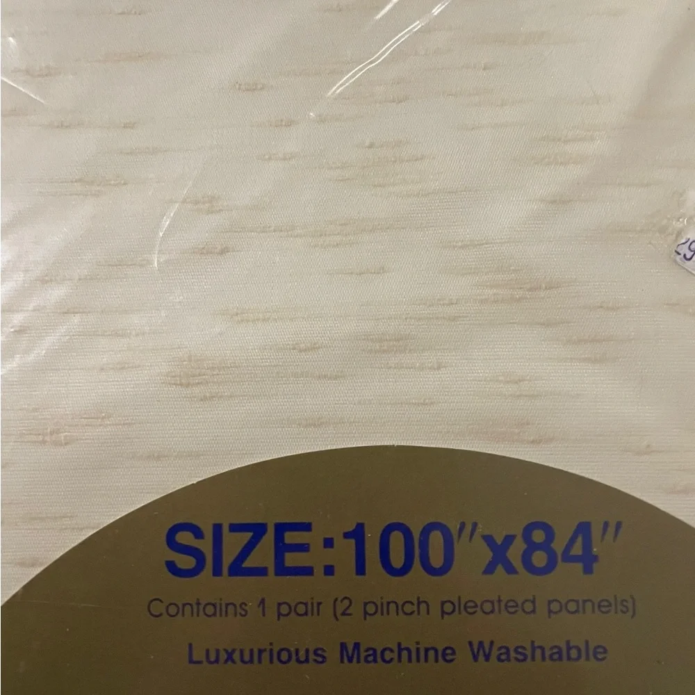 Lot of 2 NWT Vintage‎ Christine Lined Draperies 100”x84”